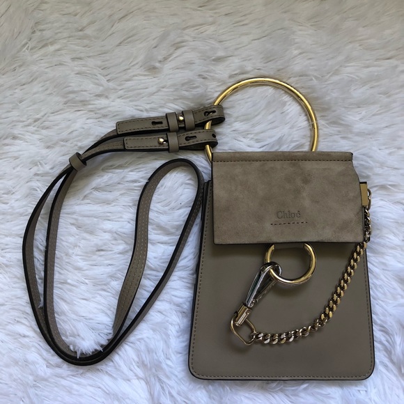 Chloe Handbags - Chloe Faye Small Suede & Leather Bracelet Bag